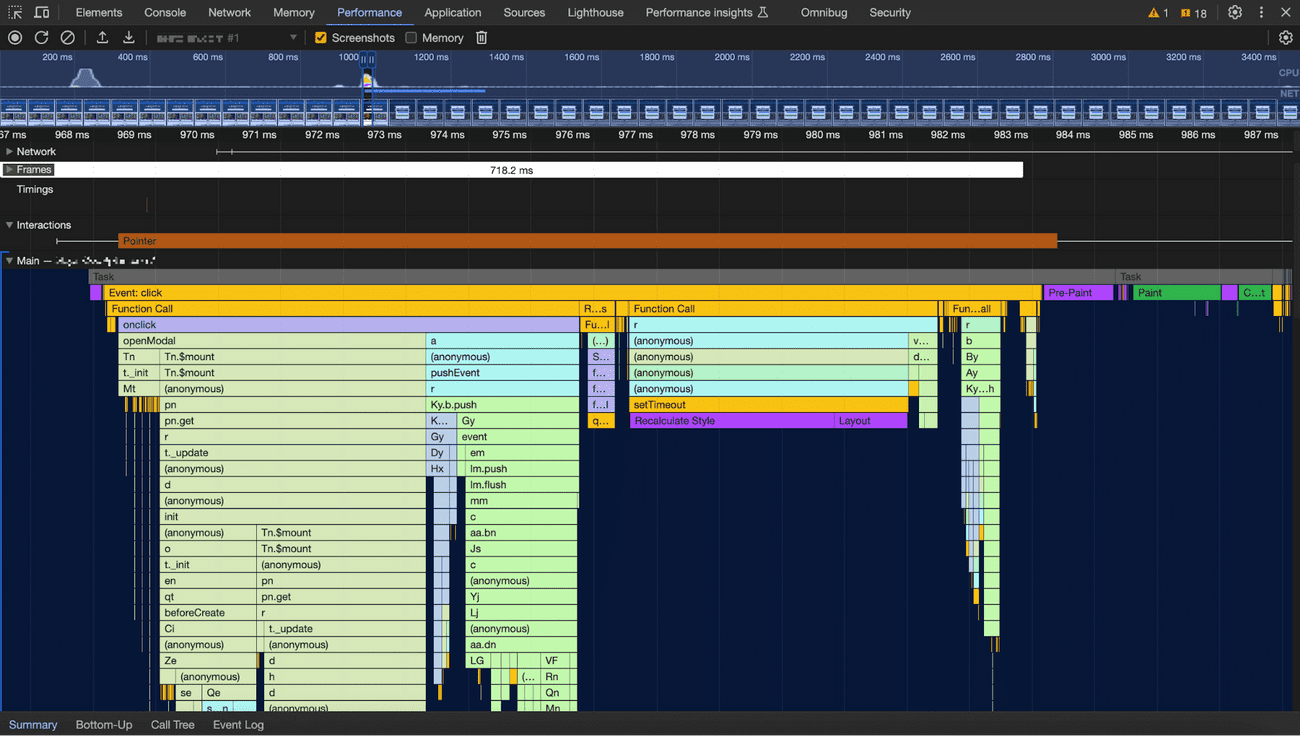 JavaScript Profiling