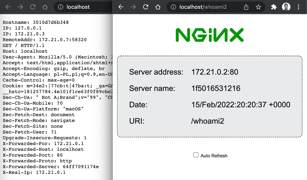 Traefik path routing example